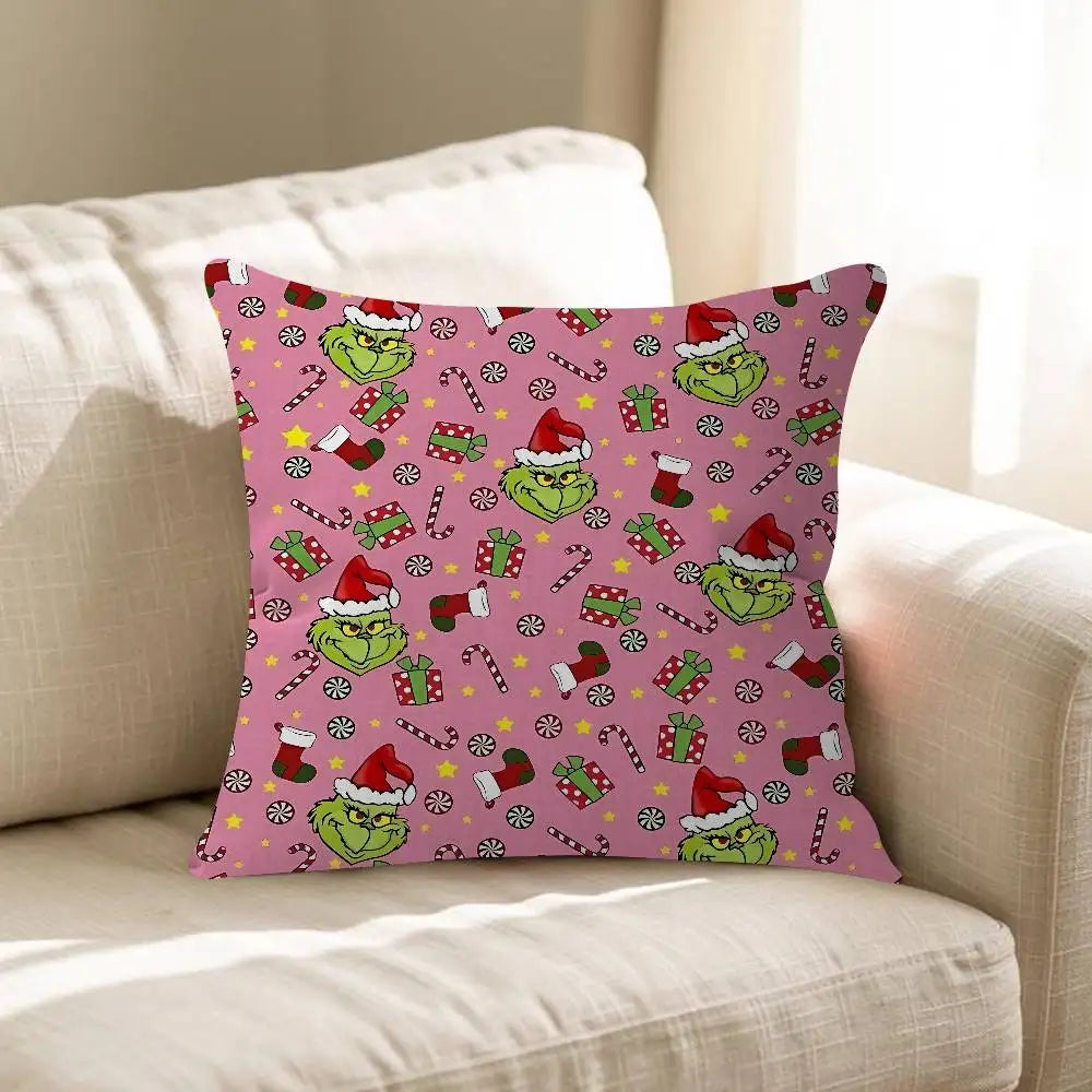 Grinch Christmas Pillow Case