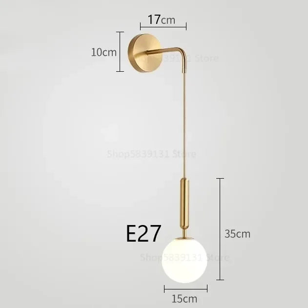 Nordic Luxury Glass Wall Sconce