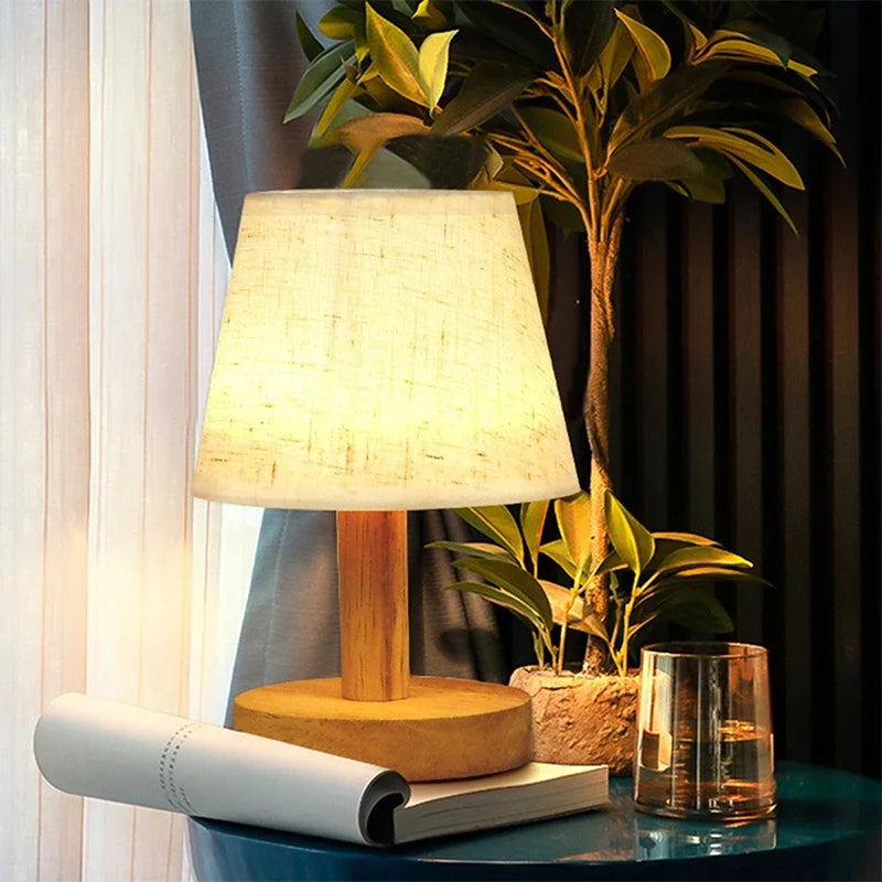 Retro Japanese Bedside Lamp