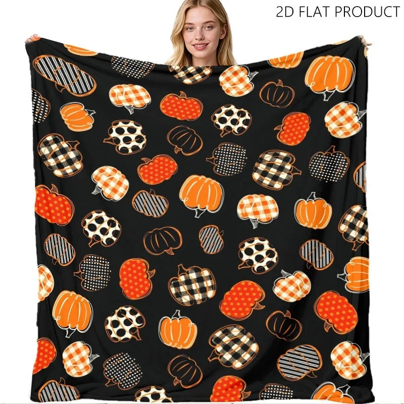 Watercolor Pumpkin Pie Throw