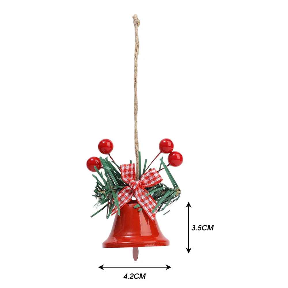 Holly Berry Jingle Bell Ornaments