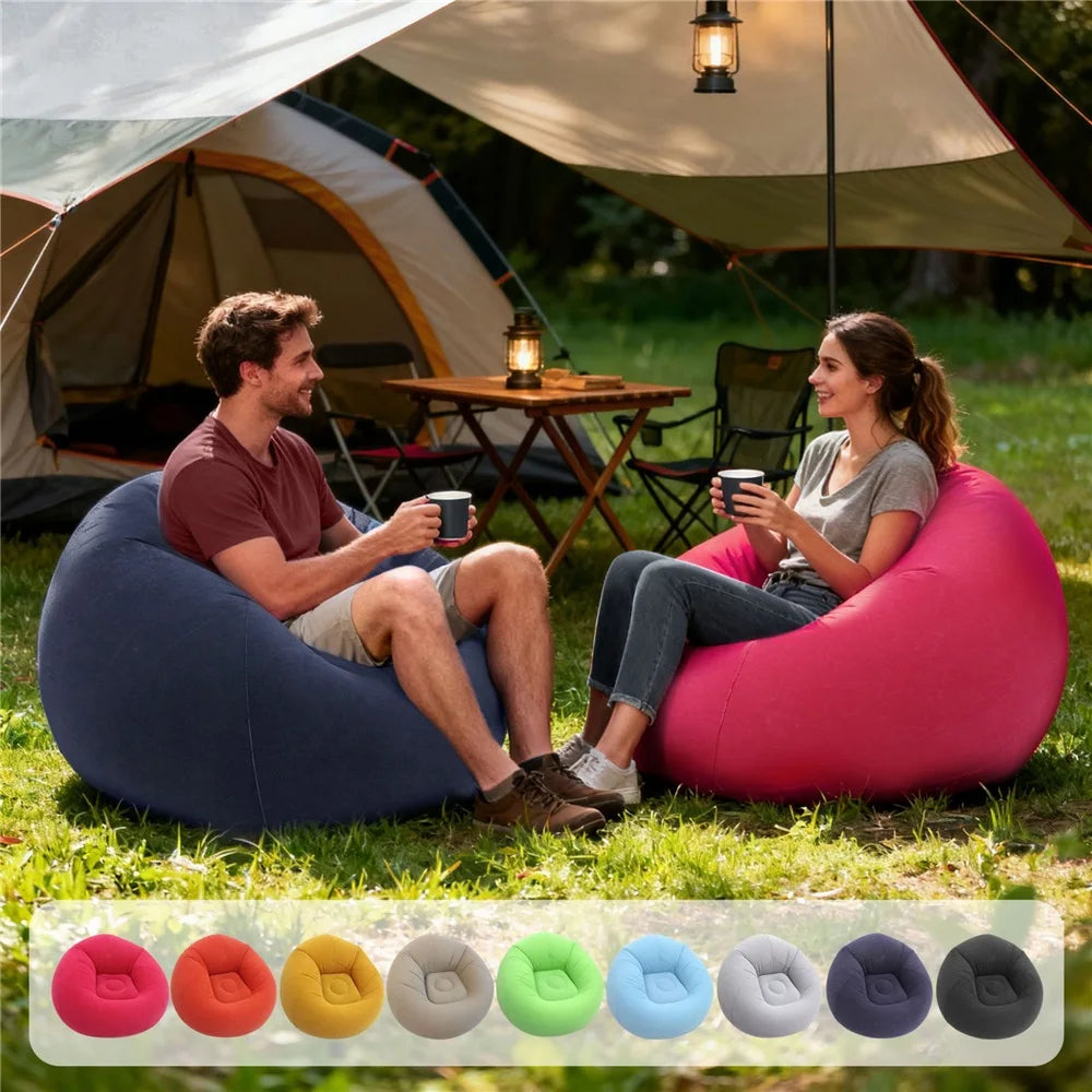 Inflatable Flocked Lazy Sofa