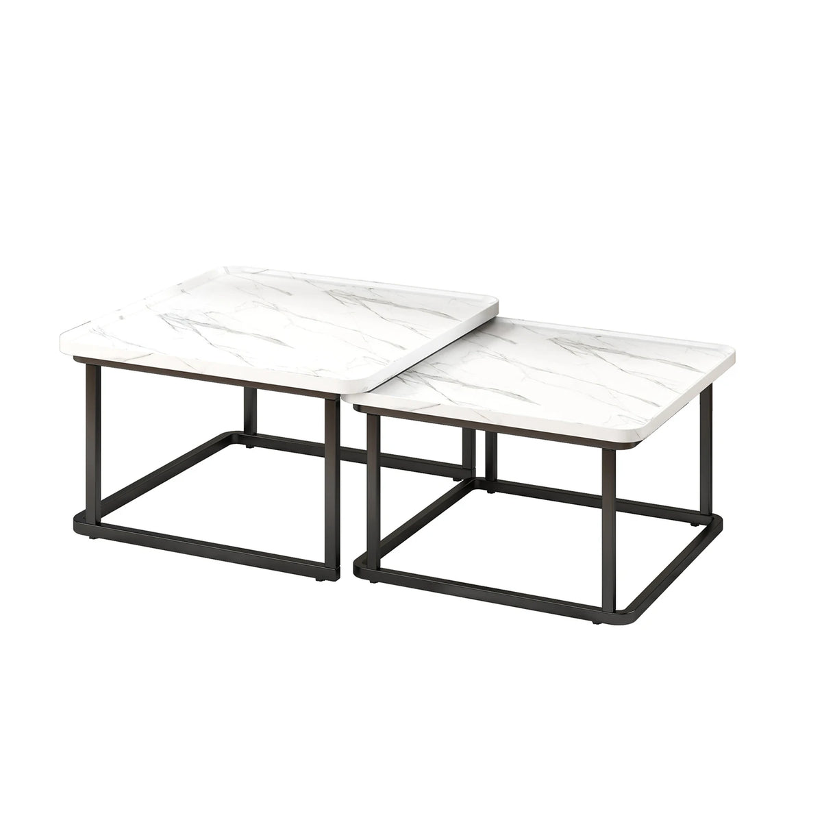 Square Fluted Nesting Tables