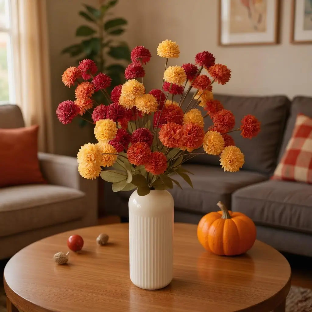 Faux Kiku Flower Bouquet