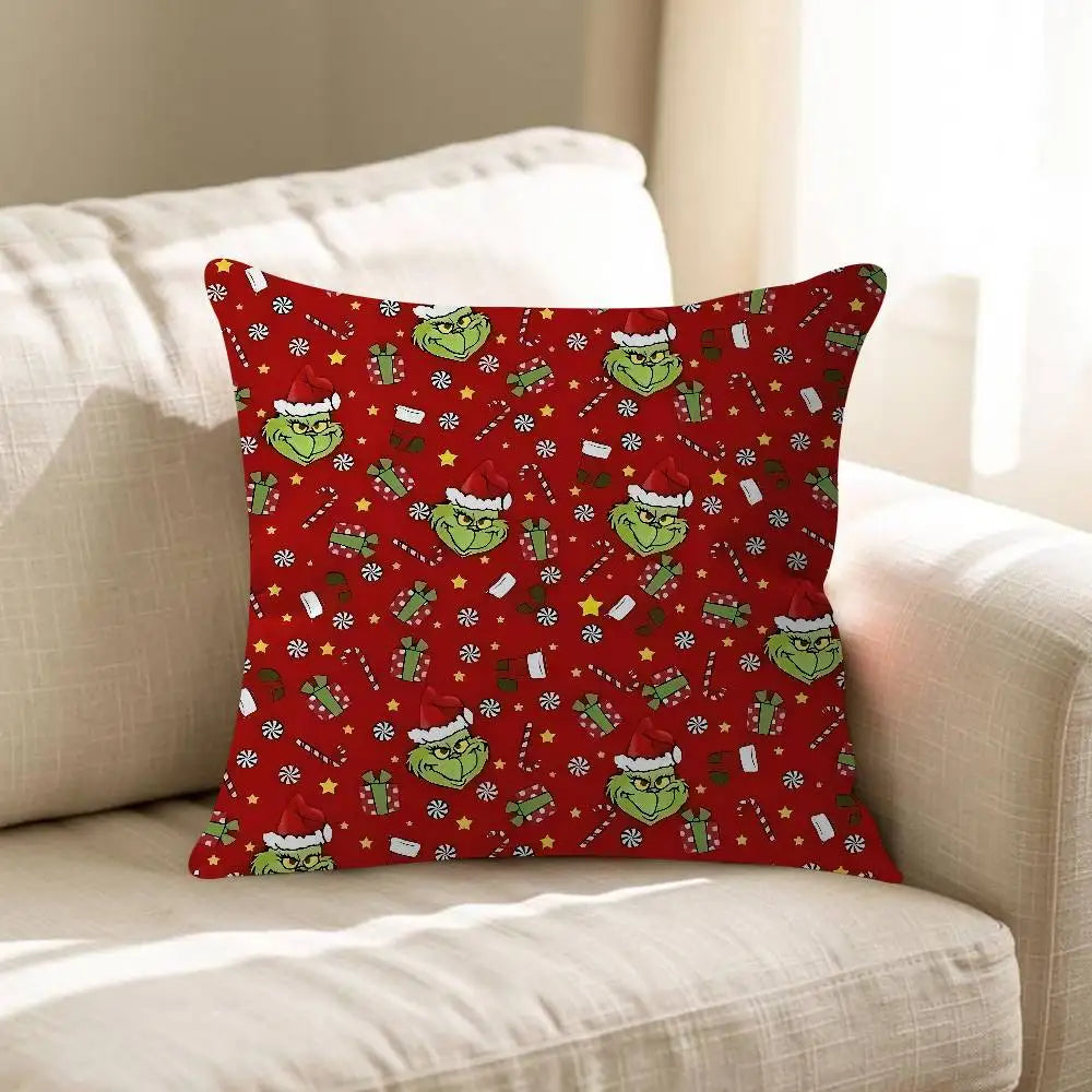 Grinch Christmas Pillow Case
