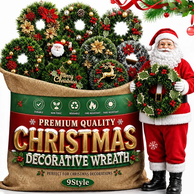 Plastic Red Berry Wreath
