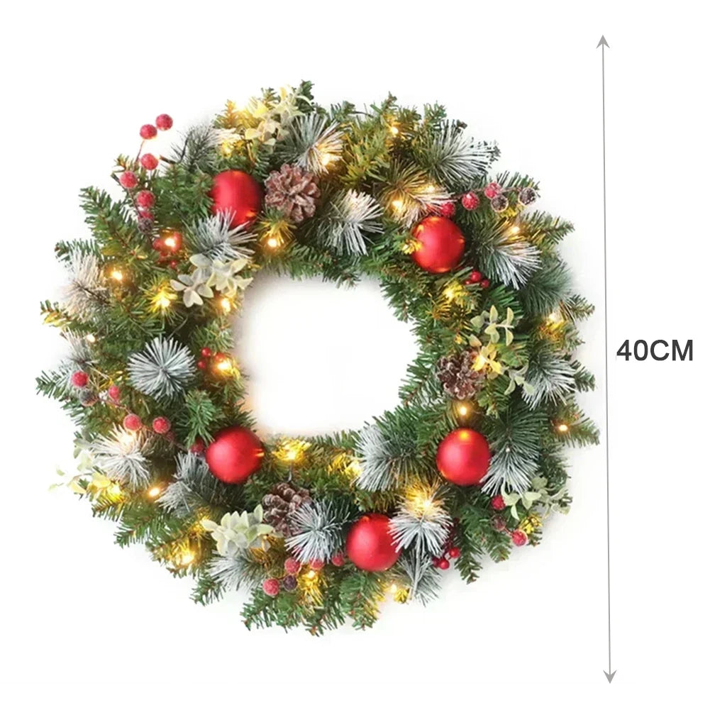 Pinecone Berry Garland Wreath