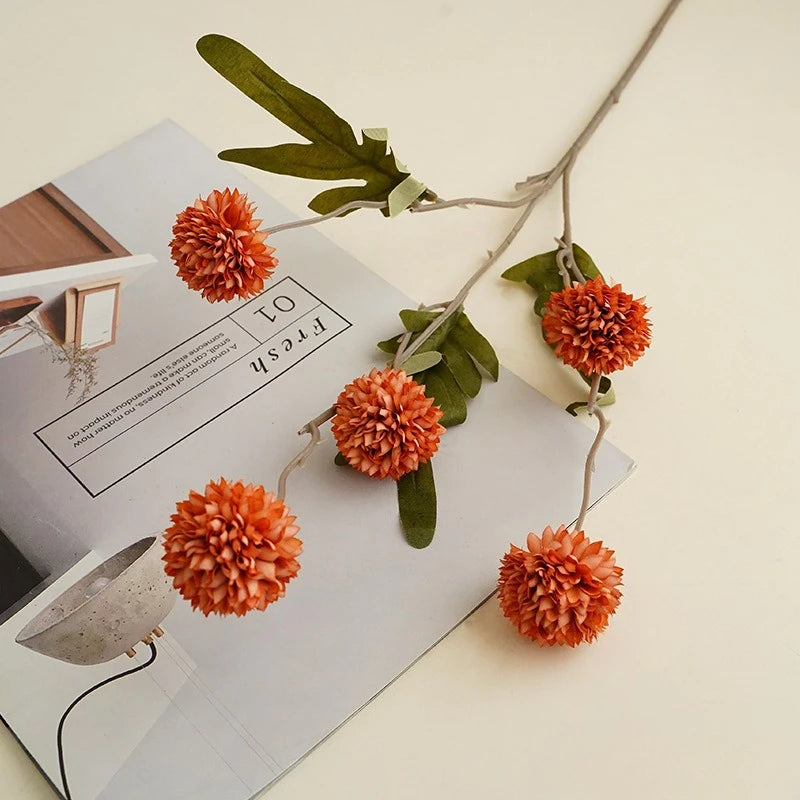 Faux Kiku Flower Bouquet