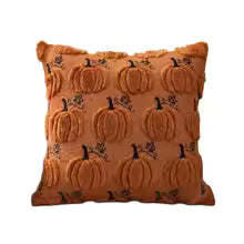 Autumn Pumpkin Embroidery Pillowcase