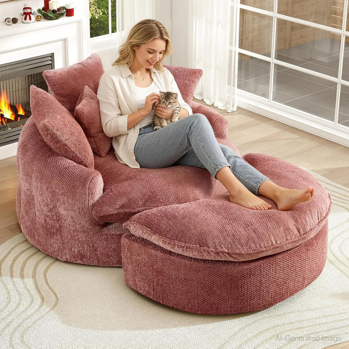 Deep Seat Cloud Chaise Sofa