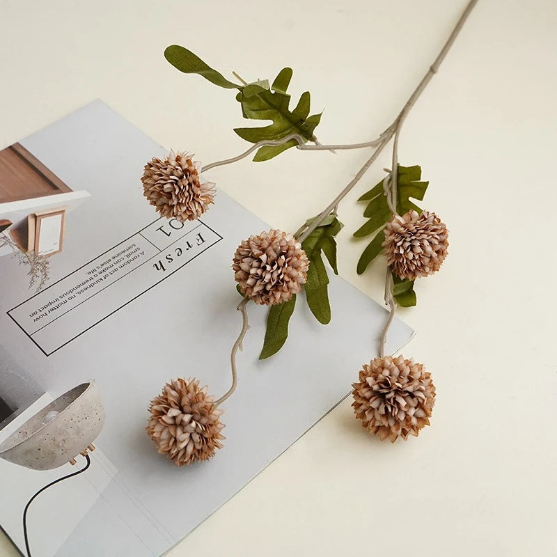Faux Kiku Flower Bouquet