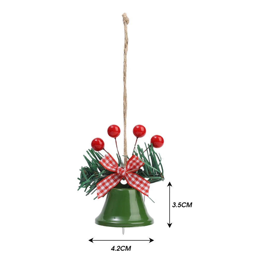 Holly Berry Jingle Bell Ornaments