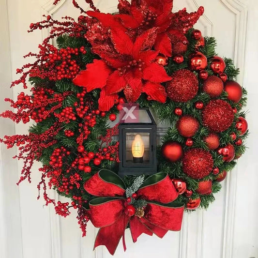 Golden Ball Flower Wreath