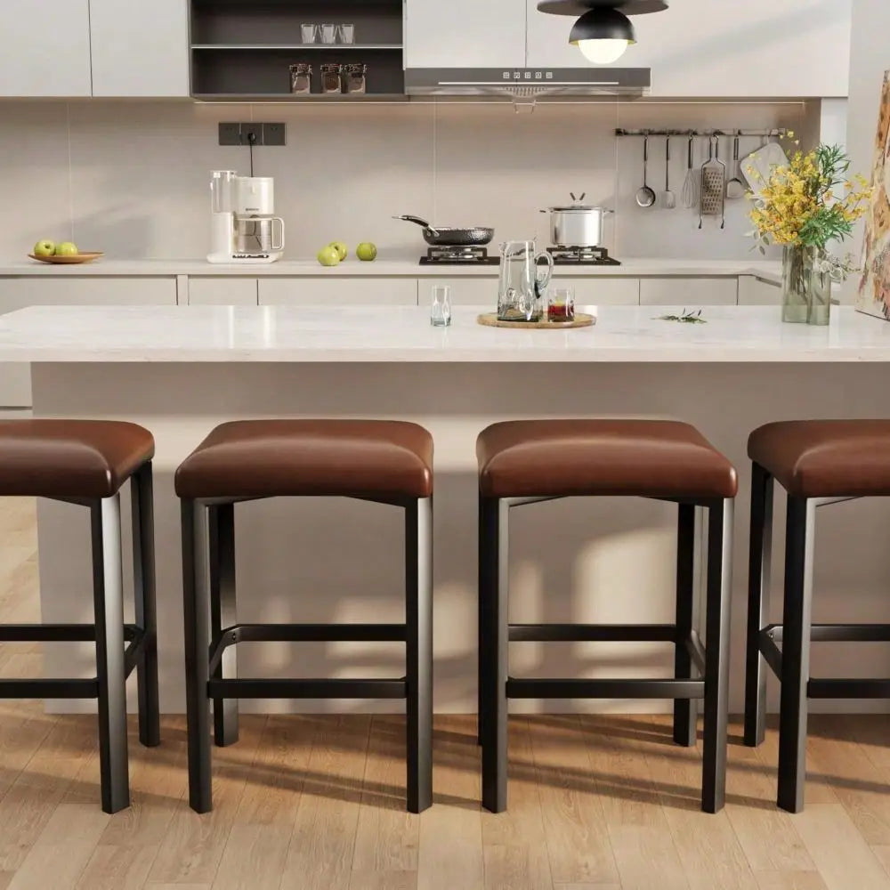 PU Leather Breakfast Bar Stools