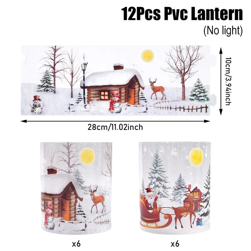 Frosted PVC Candle Covers
