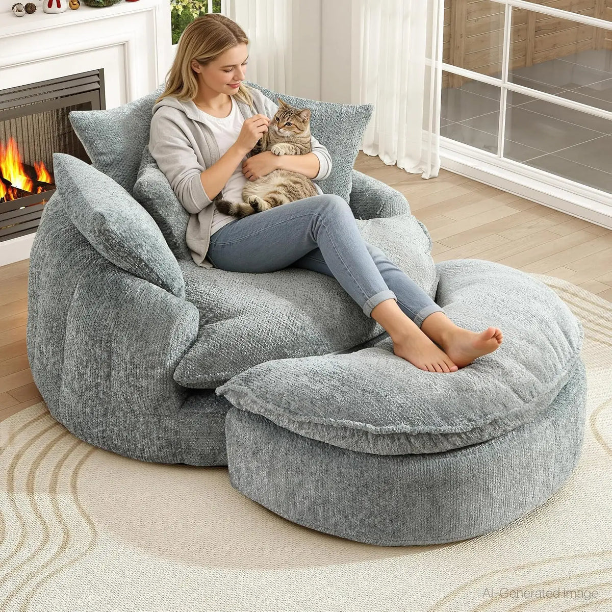 Deep Seat Cloud Chaise Sofa