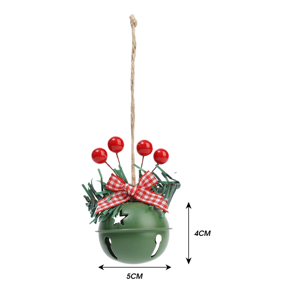 Holly Berry Jingle Bell Ornaments