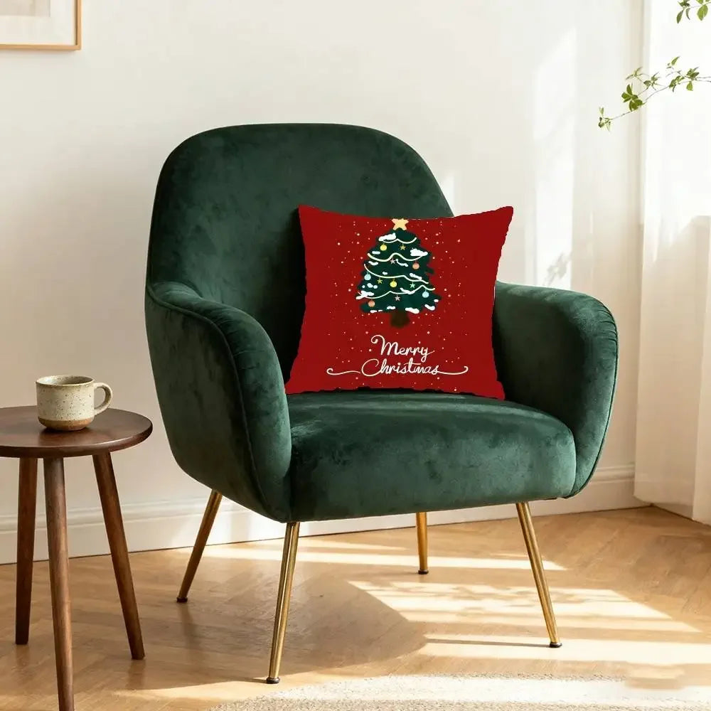 Elegant Rectangle Christmas Pillowcase