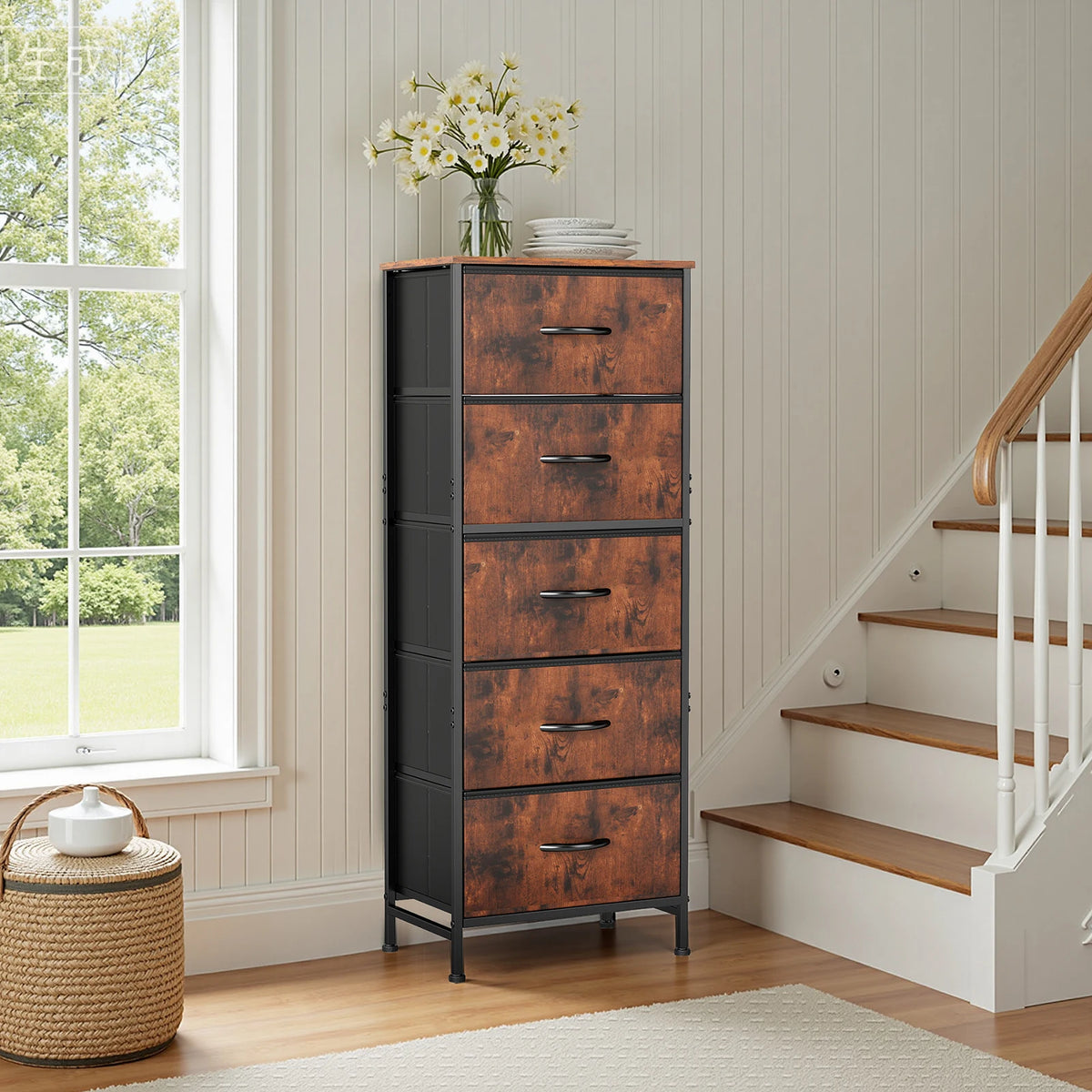48 Inch Fabric Drawer Dresser