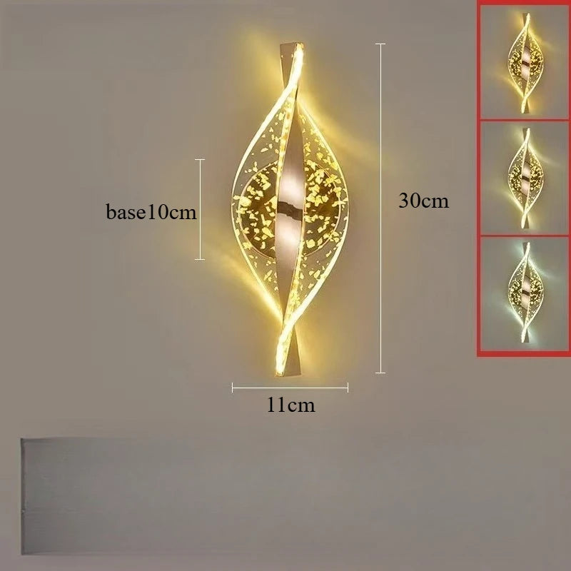 Modern Gold Lustre Wall Lamp