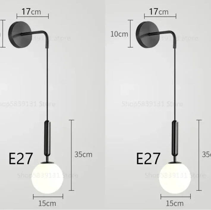 Nordic Luxury Glass Wall Sconce