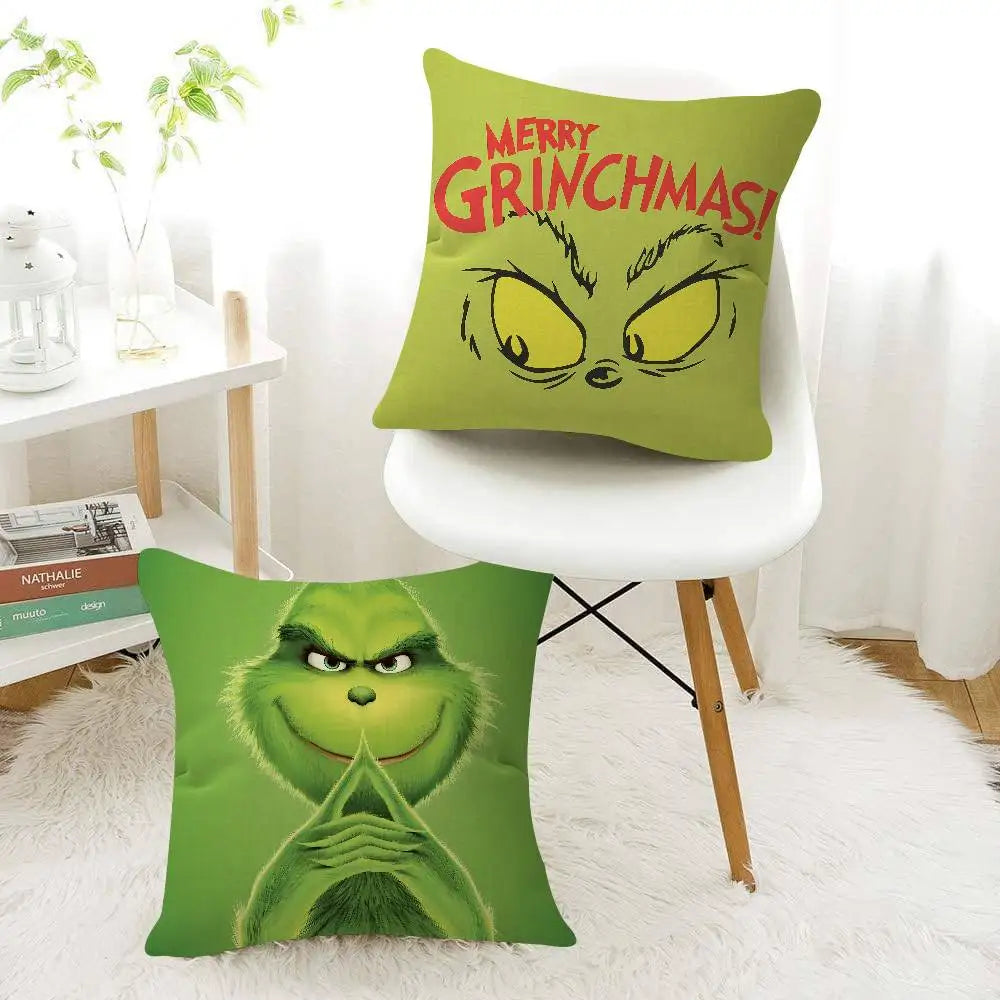 Grinch Christmas Pillow Case