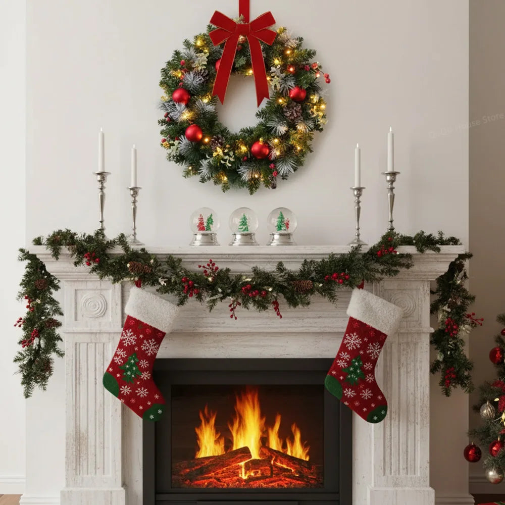Pinecone Berry Garland Wreath