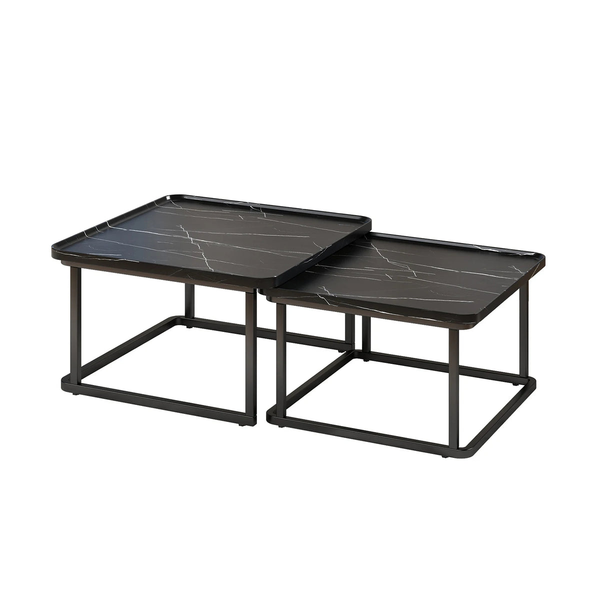 Square Fluted Nesting Tables