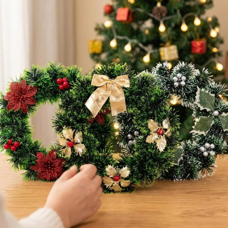 Plastic Red Berry Wreath