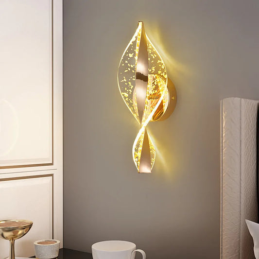 Modern Gold Lustre Wall Lamp