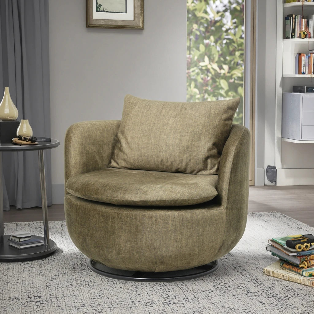Upholstered Swivel Leisure Chair