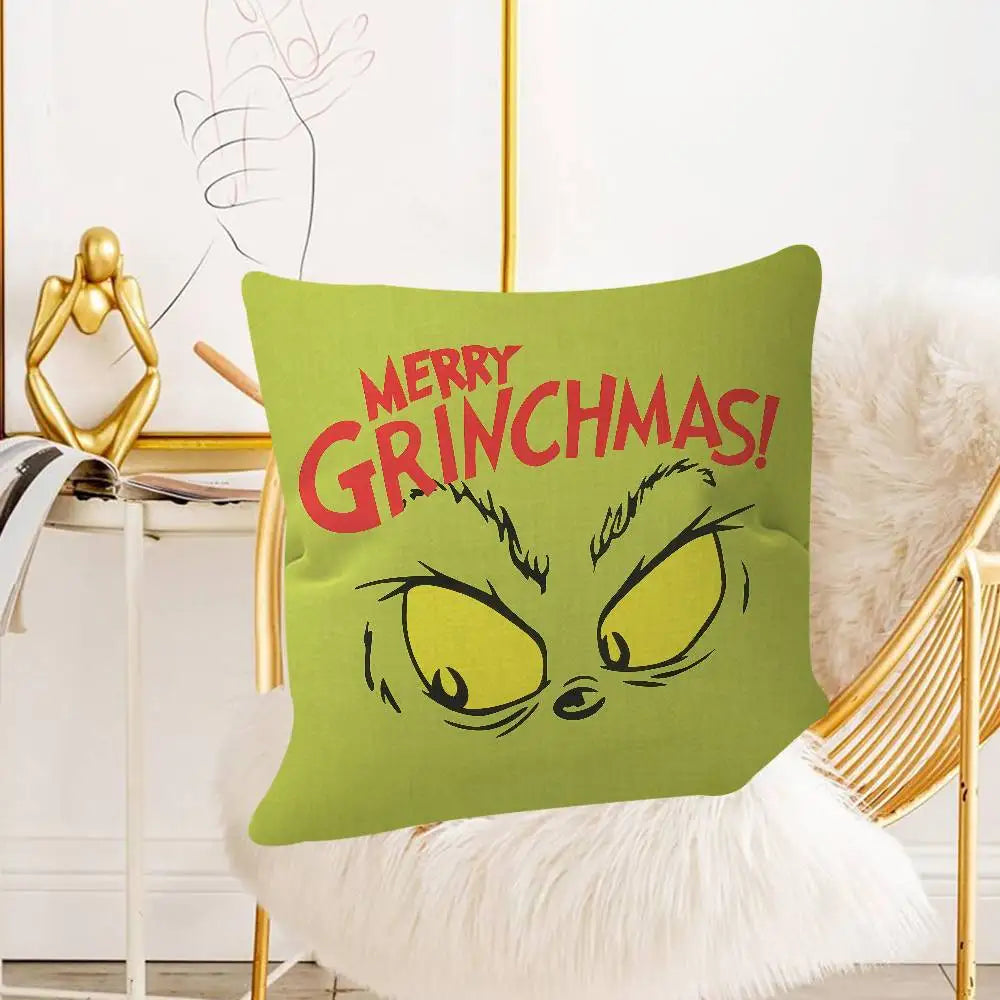 Grinch Christmas Pillow Case