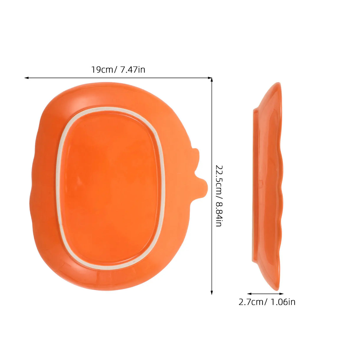 Ceramic Pumpkin Candy Tray