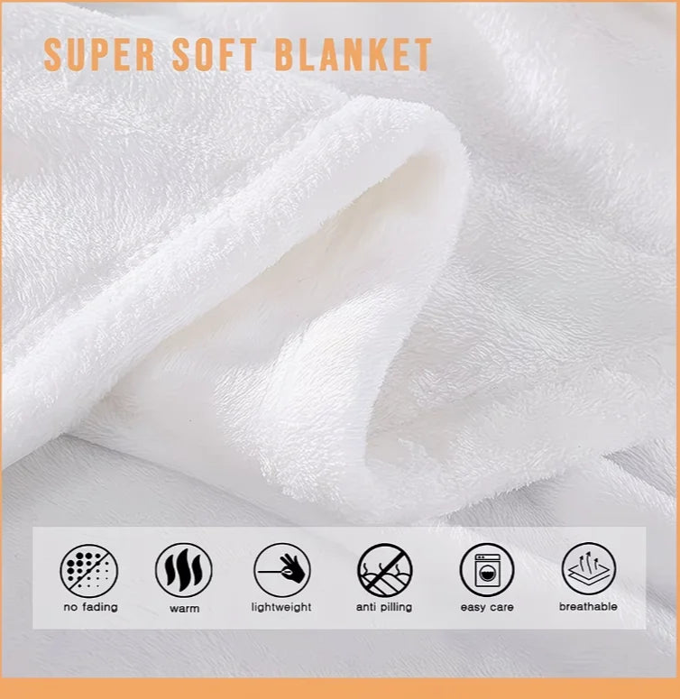 Spooky Pumpkin Plaid Throw Blanket