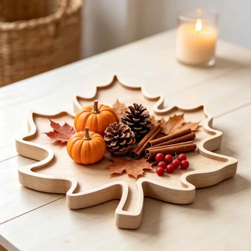 Wooden Thanksgiving Snack Platter