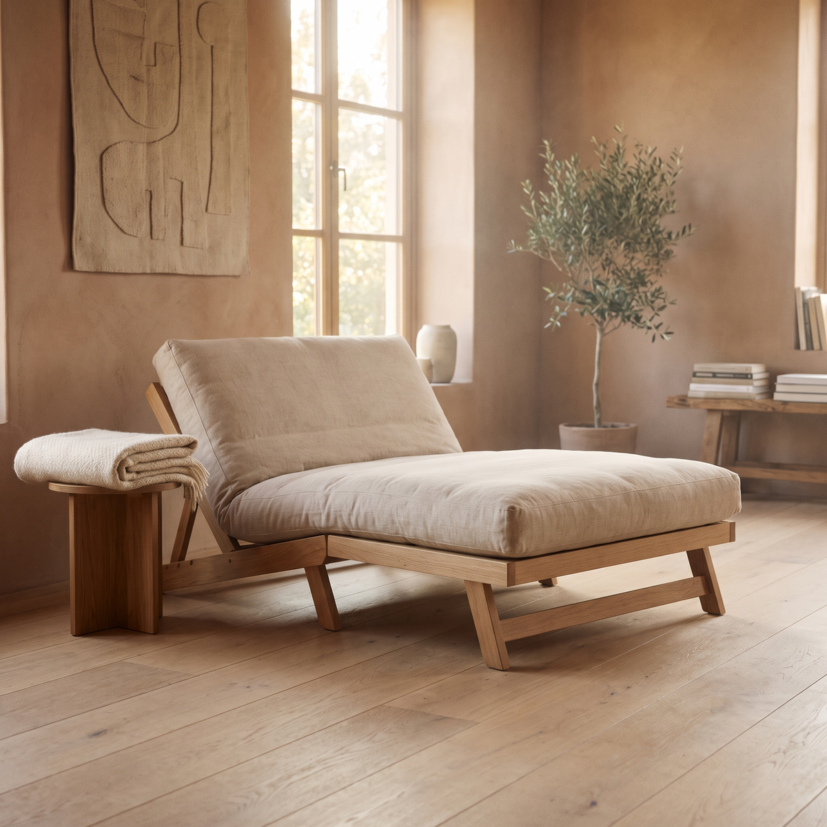 Folding convertible sofa bed floor lounge