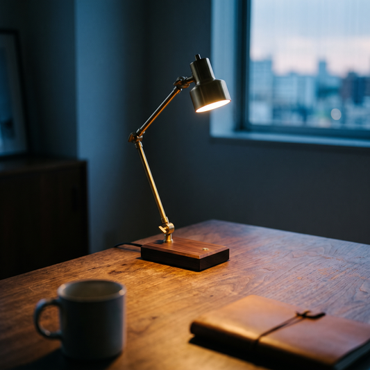 Japanese style retro LED desk lamp