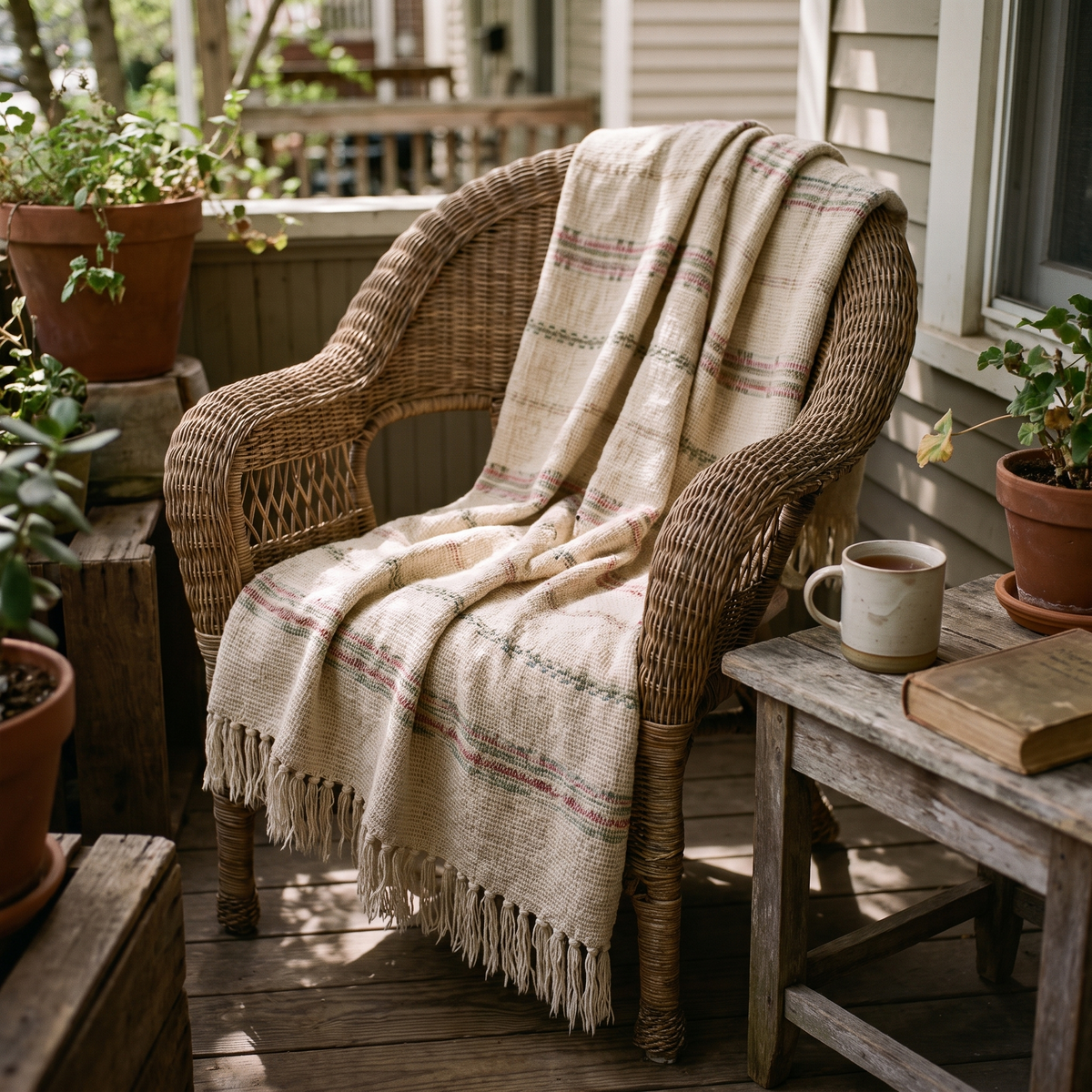 Festive Christmas Throw Blanket lifestyle
