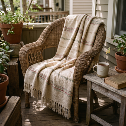Festive Christmas Throw Blanket lifestyle