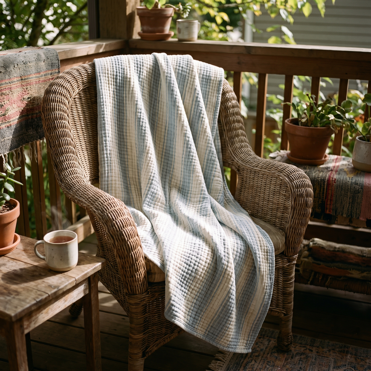 Lightweight Cooling Summer Blanket lifestyle