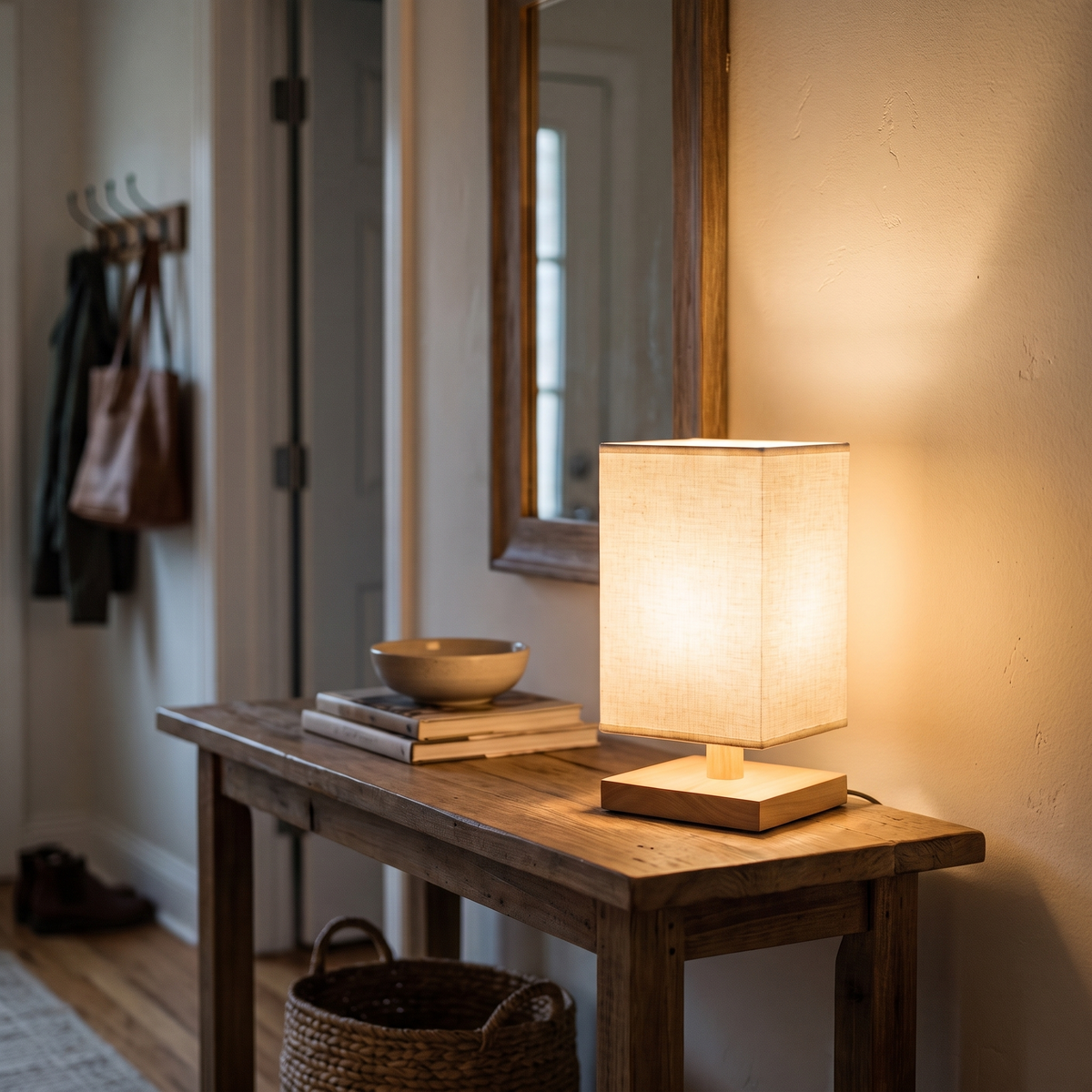 Dimmable USB Fabric Table Lamp lifestyle