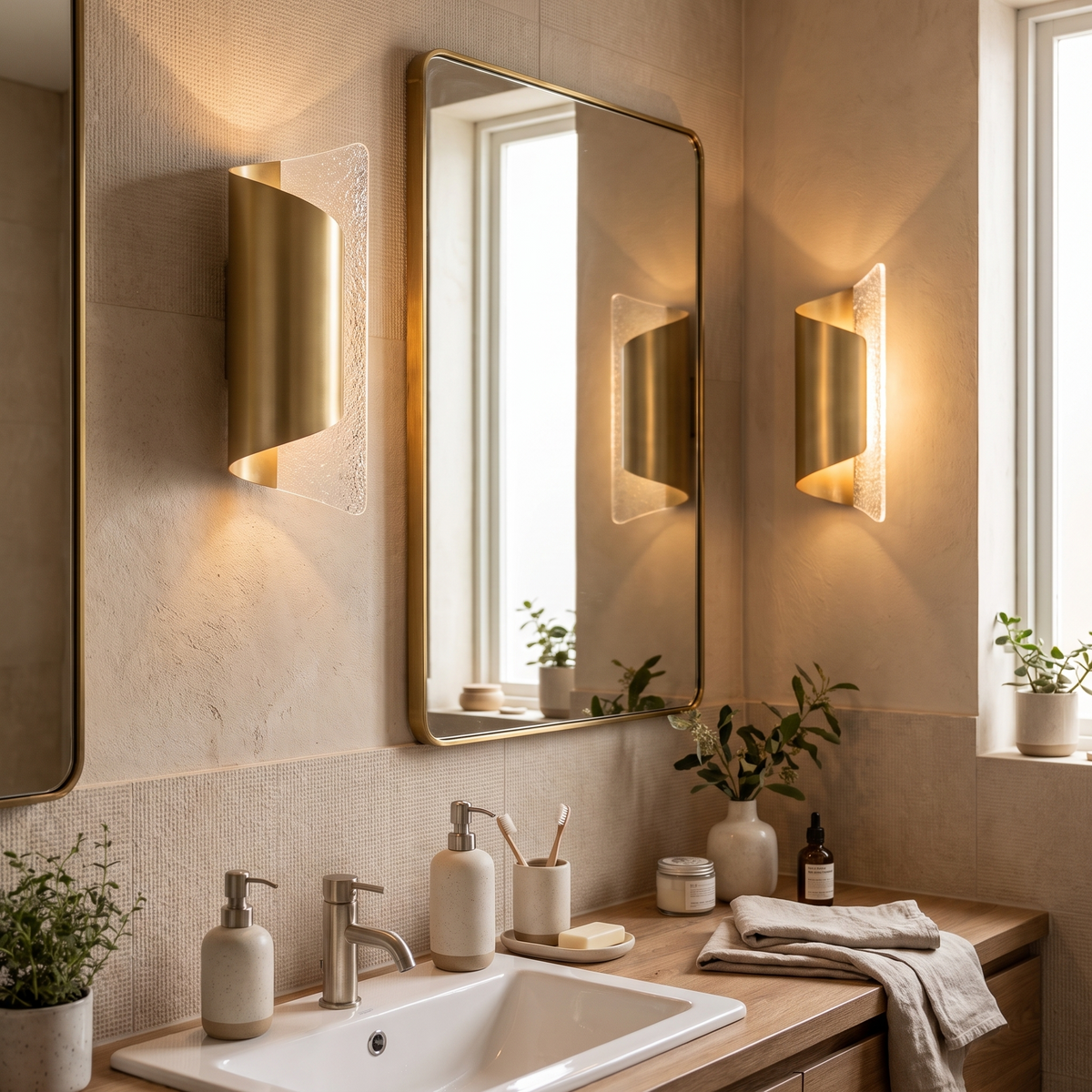 Gold Acrylic LED Wall Lamp lifestyle