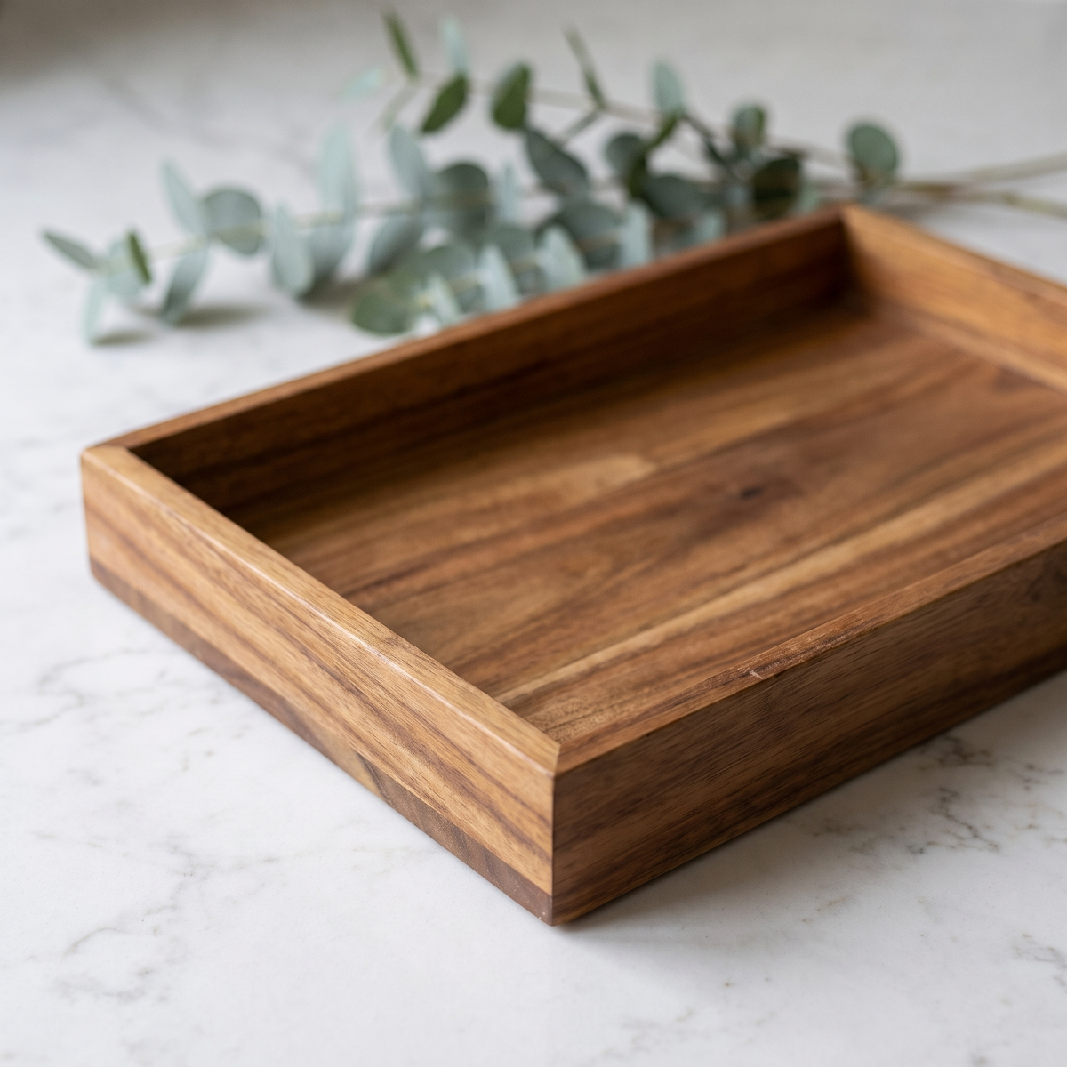 Acacia Wood Serving Tray lifestyle