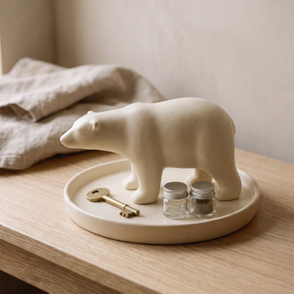 Minimalist Polar Bear Tray lifestyle