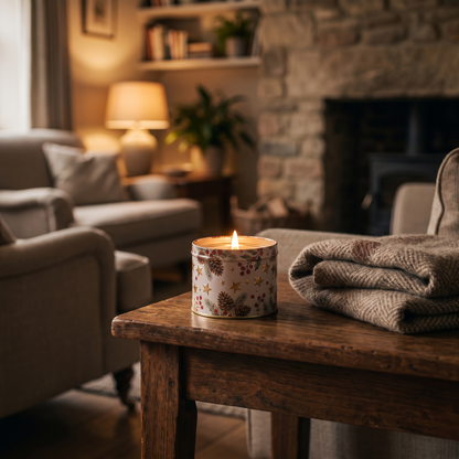 Santa Tin Aroma Candle lifestyle