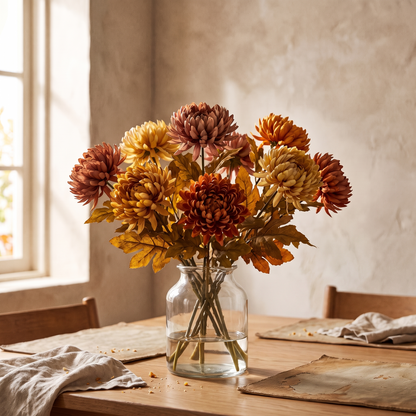Faux Kiku Flower Stems 20 Inch lifestyle