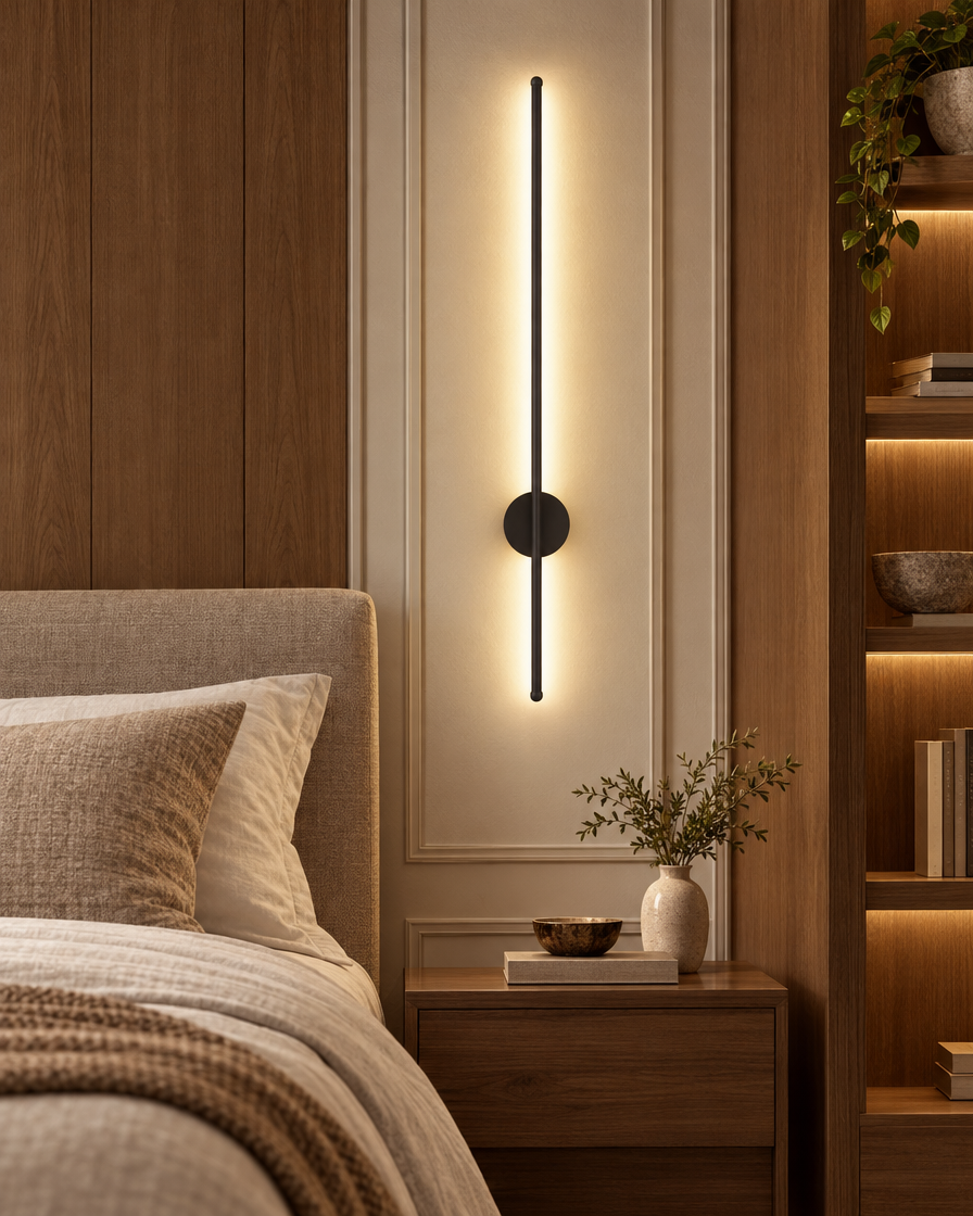 TV Wall Background LED Light in a bedroom