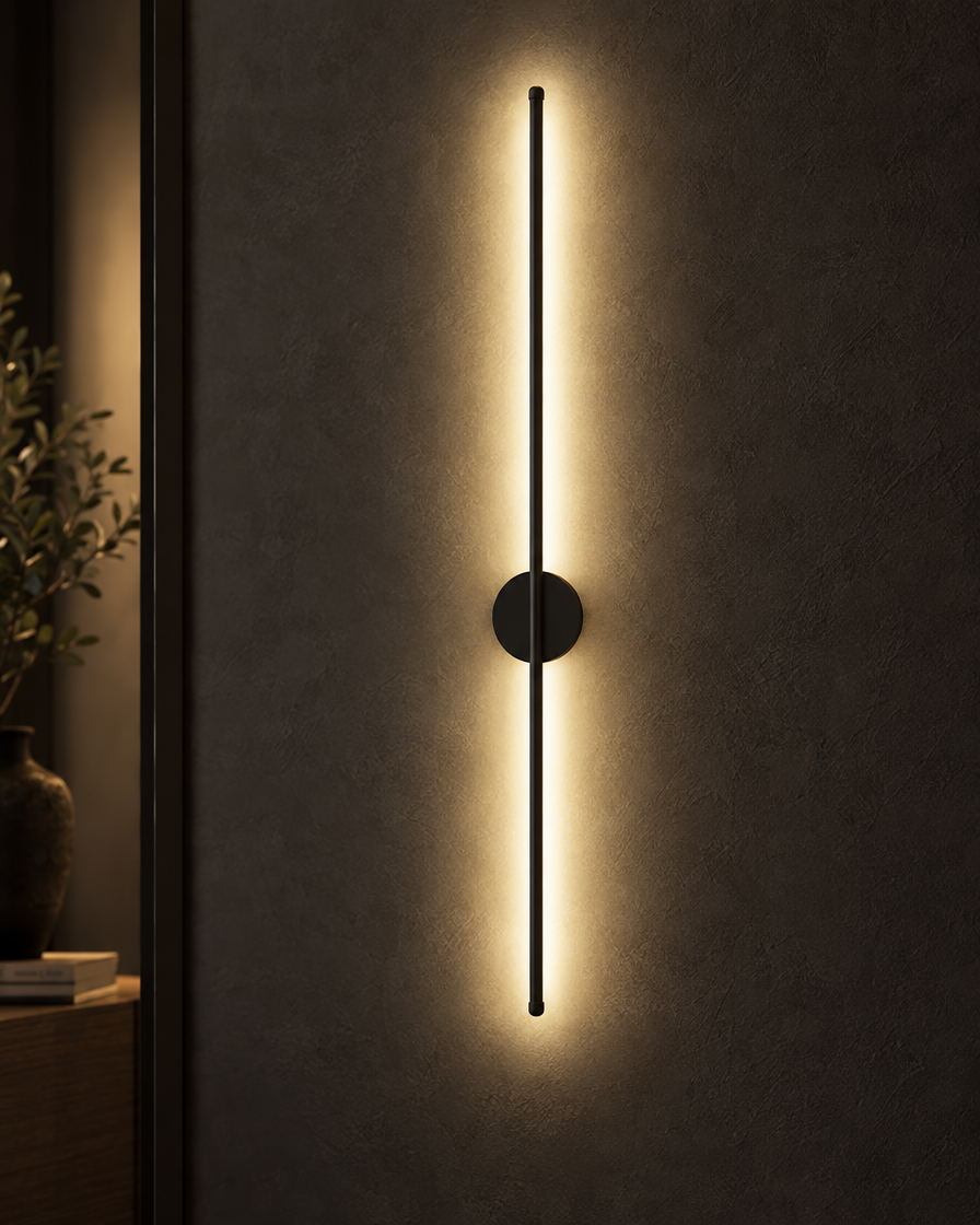TV Wall Background LED Light close-up glow