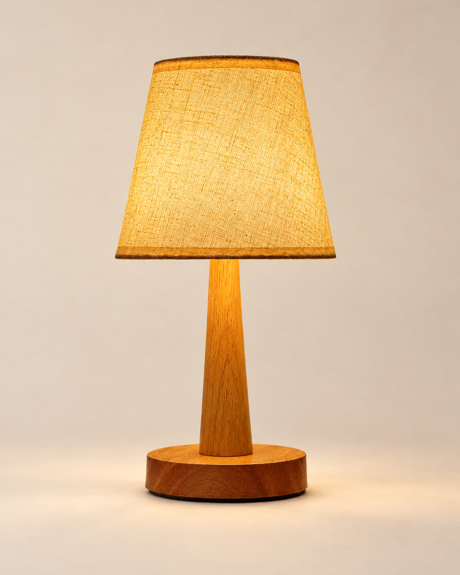 Retro Japanese Bedside Lamp studio shot