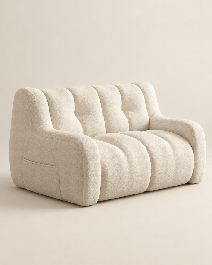 Adjustable Double Recliner Sofa studio shot